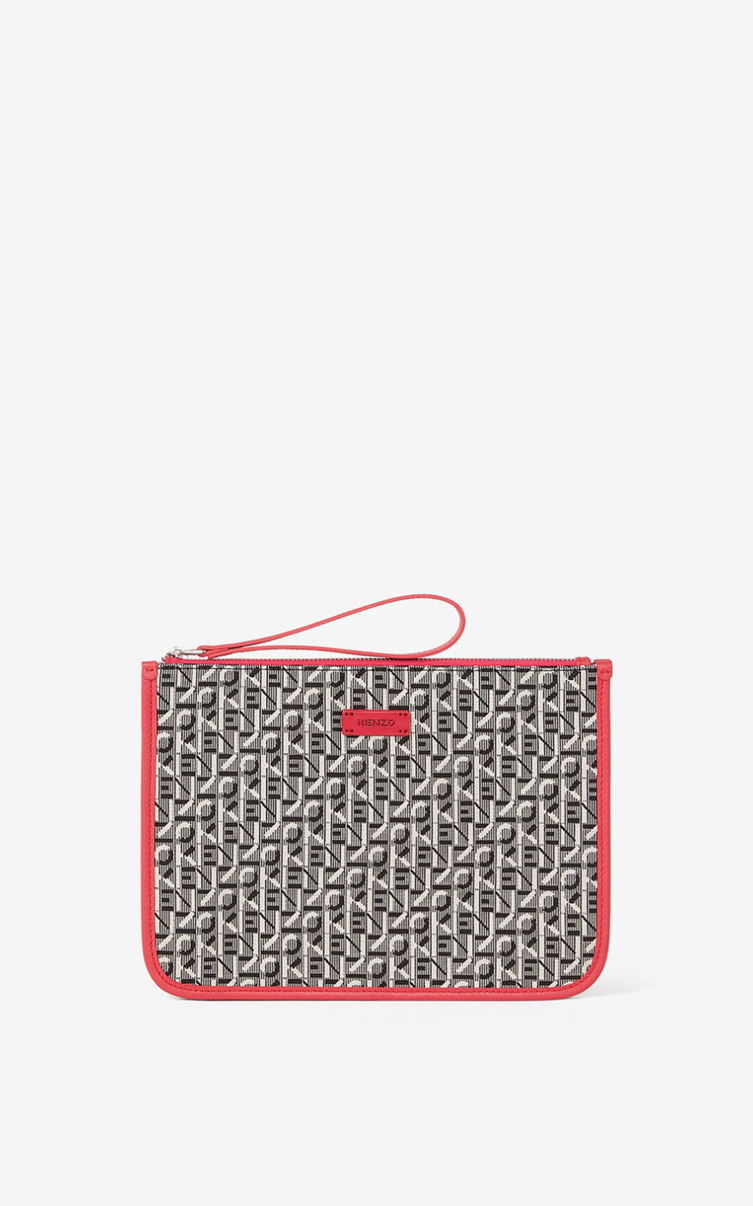 Kenzo Jacquard Courier Ženska Pisemska Torbica Koral SI-5343764